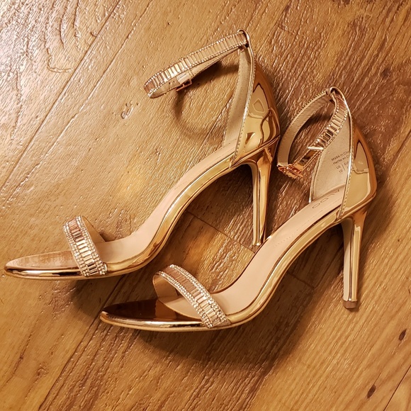 Aldo Rose Gold Heels - Picture 1 of 8